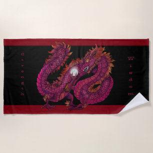 Toalla De Playa Dragon Pearl