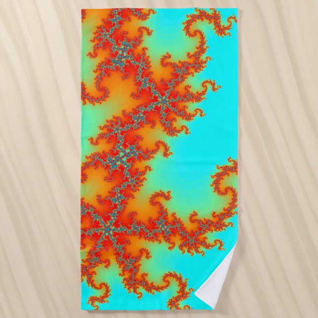 Toalla De Playa Dragon Tail Fractal (Subido por el creador)