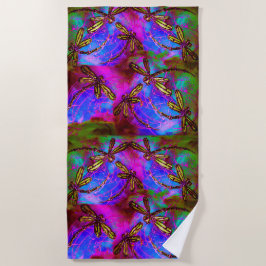 Toalla De Playa Dragonfly Hippy Flit