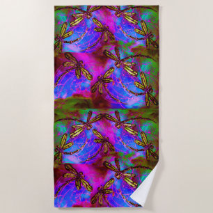 Toalla De Playa Dragonfly Hippy Flit