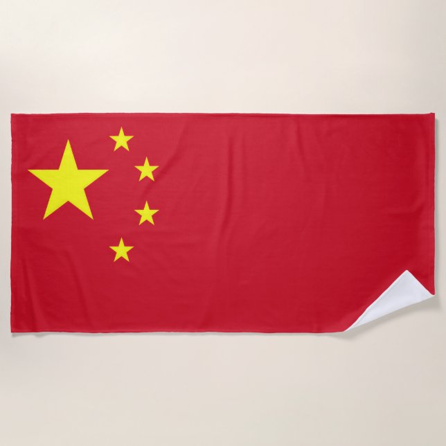 Toalla De Playa Drapeau Chine (Anverso)