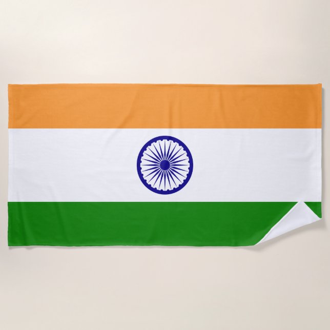 Toalla De Playa Drapeau Inde (Anverso)