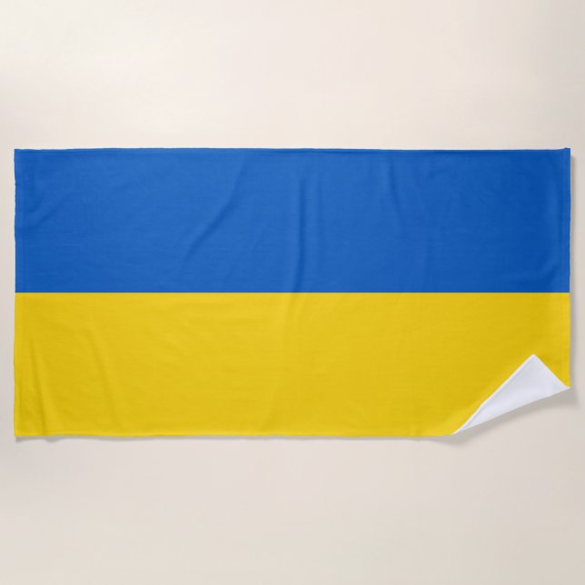 Toalla De Playa Drapeau Ukraine (Anverso)