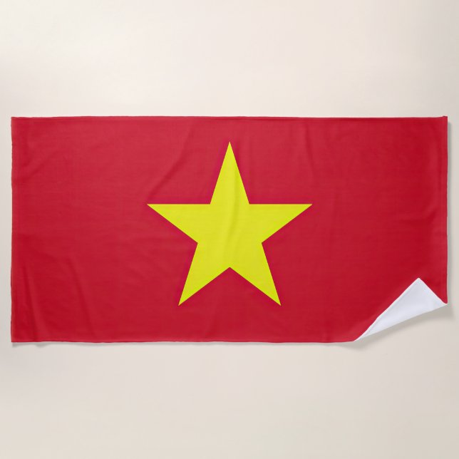 Toalla De Playa Drapeau Vietnam (Anverso)