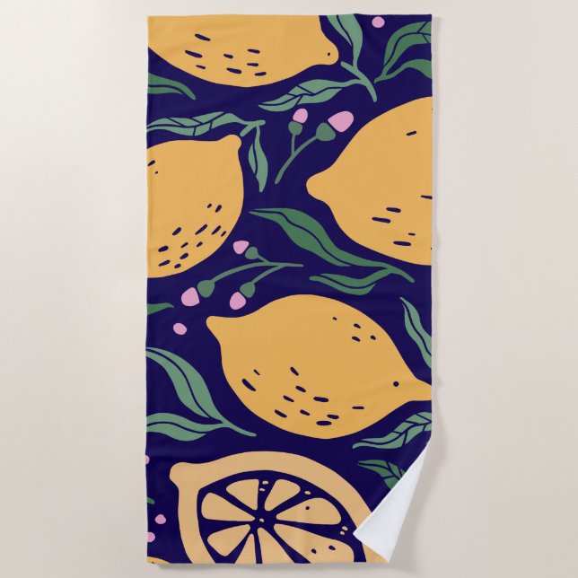 Toalla De Playa Dreamy Lemons (Anverso)