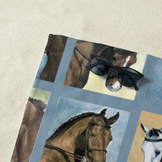 Toalla de playa Dressage Horses