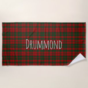 Toalla de playa Drummond Tartan Plaid