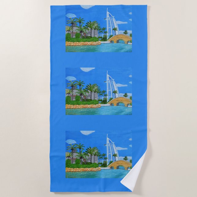 toalla de playa Dubai, Emiratos Árabes Unidos  (Anverso)