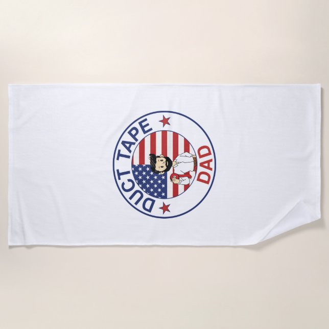 Toalla De Playa Duct Tape Dad - Beach Towel (Anverso)