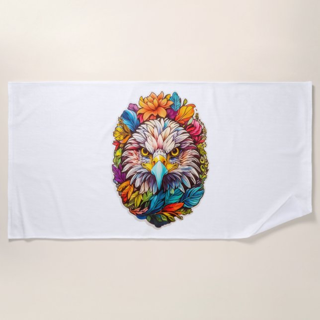 Toalla De Playa Eagle Face (Anverso)