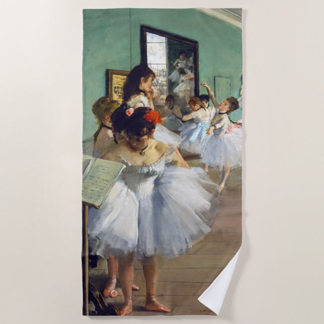 Toalla De Playa Edgar Degas - La clase de danza (Anverso)