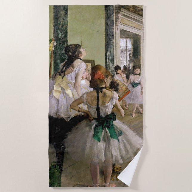 Toalla De Playa Edgar Degas - La clase de danza (Anverso)
