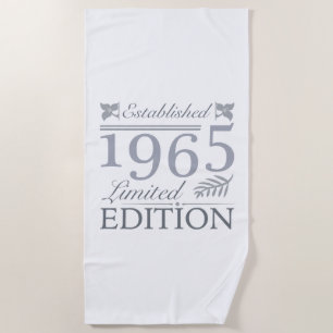 Toalla De Playa Edición Limitada 1965 60º cumpleaños