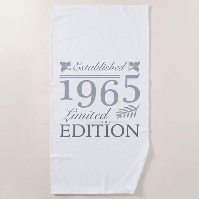 Toalla De Playa Edición Limitada 1965 60º cumpleaños (Anverso)