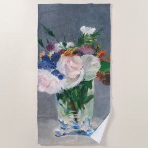 Toalla De Playa Edouard Manet - Flores en una bolsa de cristal