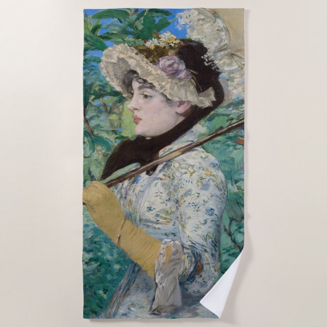 Toalla De Playa Edouard Manet - Jeanne / Spring (Anverso)
