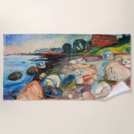 Toalla De Playa Edvard Munch - Shore with Red House