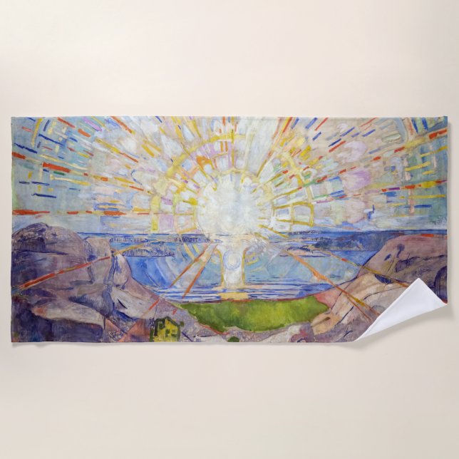 Toalla De Playa Edvard Munch - The Sun 1911 (Anverso)