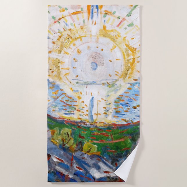 Toalla De Playa Edvard Munch - The Sun 1912 (Anverso)