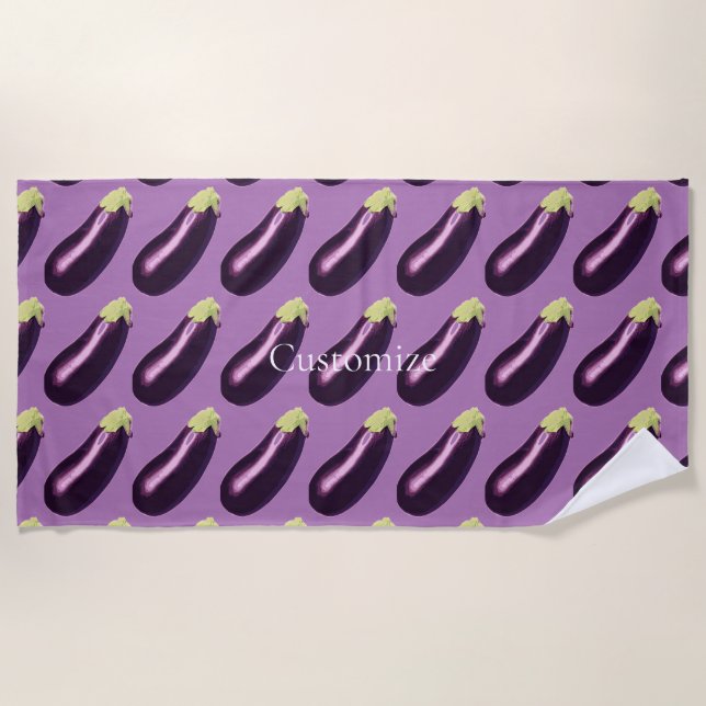 Toalla De Playa Eggplant Thunder_Cove (Anverso)
