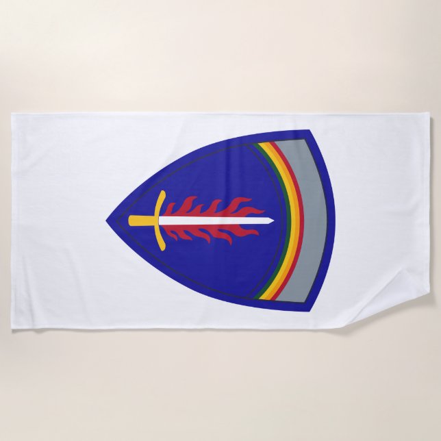 Toalla De Playa Ejército Europa USAREUR Insignia (Anverso)