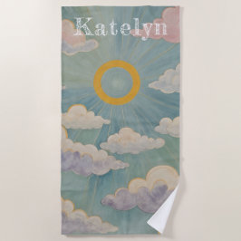 Toalla De Playa El abrazo de Daybreak personalizado
