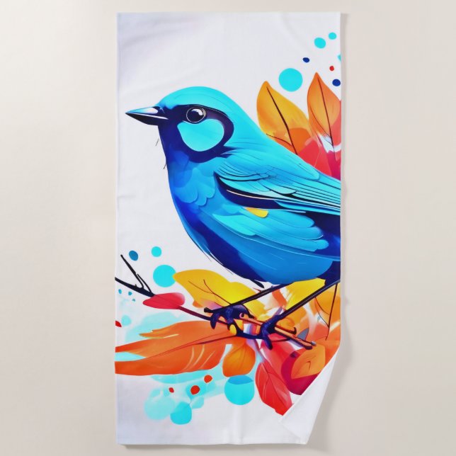 Toalla De Playa El arte bliss de Bluebird (Anverso)