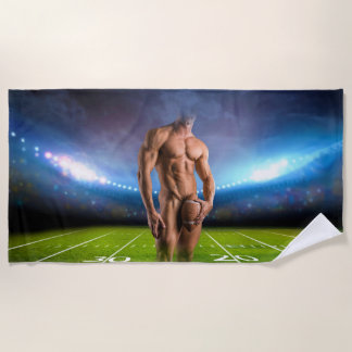 Toalla De Playa El atleta hombre musculoso sexy de SlipperyJoe del