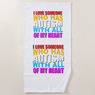 Toalla De Playa El autismo ha capturado mi corazón