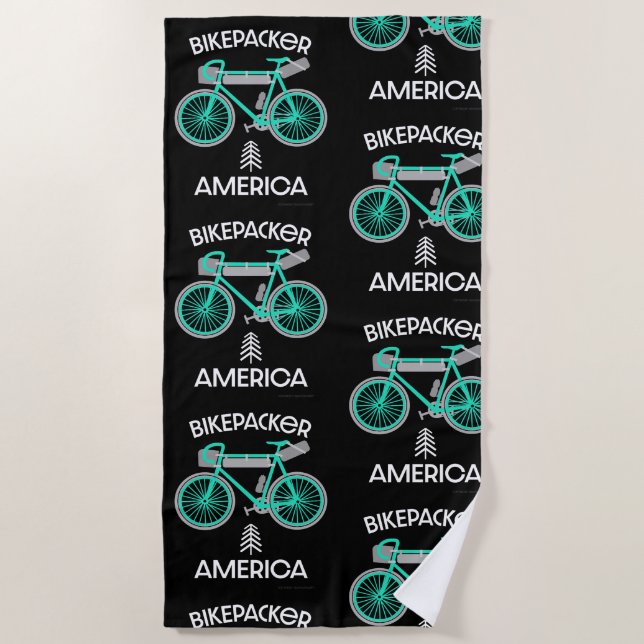 Toalla De Playa El Bikepacking América (Anverso)