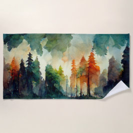 Toalla De Playa El bosque (naturaleza)