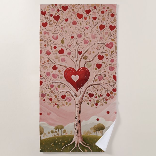 Toalla De Playa El corazón (Anverso)