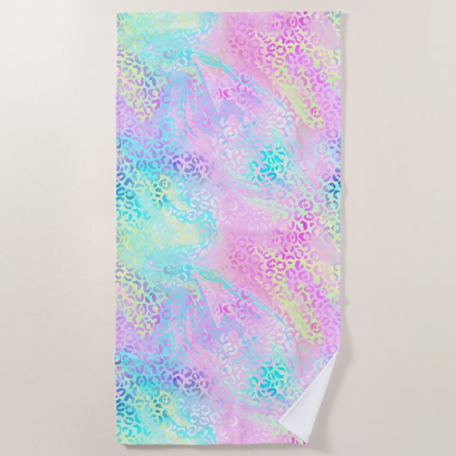 Toalla De Playa El diseño de la serie de leopardo irlandés 10 (Anverso)