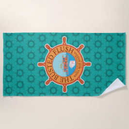 Toalla De Playa El Flush Busted (Aqua) -