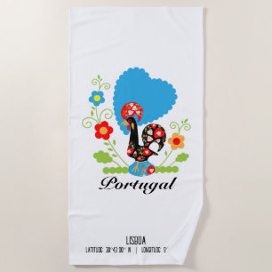 Toalla De Playa El gallo portugués