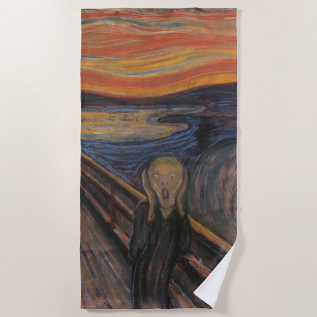 Toalla De Playa El grito de Munch (Anverso)