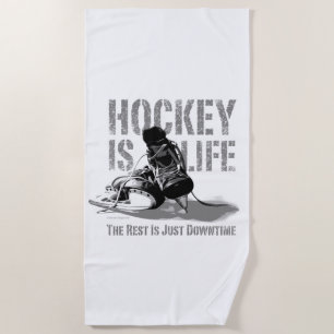 Toalla De Playa El hockey es vida