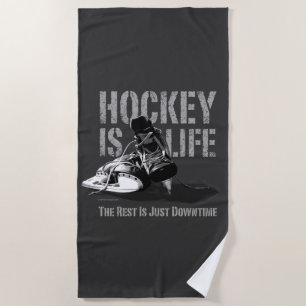 Toalla De Playa El hockey es vida