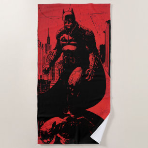 Toalla De Playa El Ilustracion del cómic de Batman