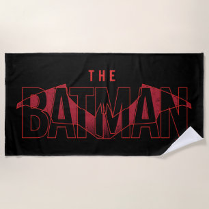 Toalla De Playa El logotipo sobrepuesto de Batman Bat