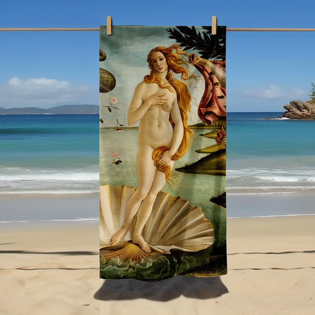 Toalla De Playa El nacimiento de Venus | Botticelli (Subido por el creador)
