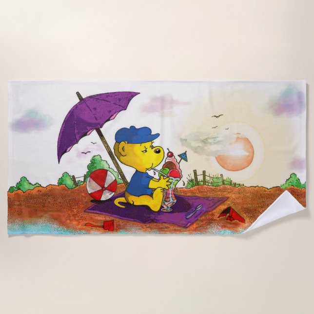 Toalla De Playa El paseo marítimo helado de Ferald (Anverso)