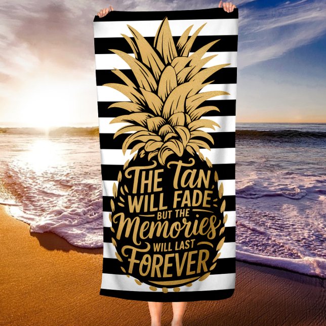 Toalla De Playa El Tan Se Desvanecerá Pero Los Recuerdos Durarán (Subido por el creador)