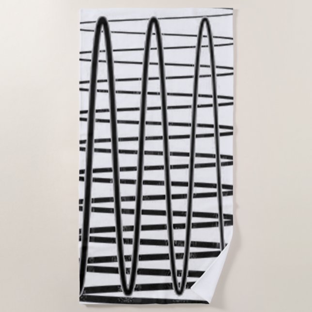 Toalla De Playa "Electrificante" (Anverso)