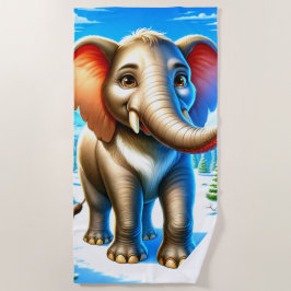 Toalla De Playa Elefante