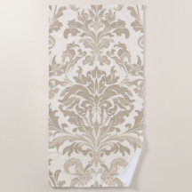 Elegancia de Marfil Barroco Damasco Clásico Antigu
