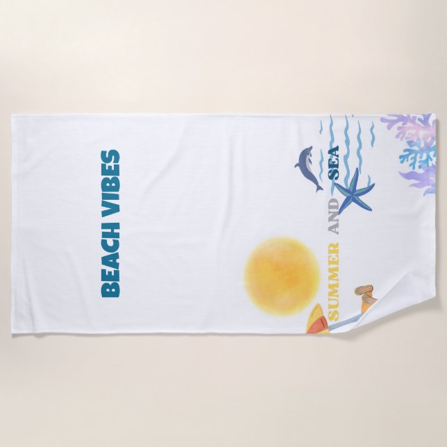 TOALLA DE PLAYA ELEGANTE (Anverso)