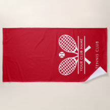 Elegante Club Deportivo Nombre Equipo Rojo de Teni