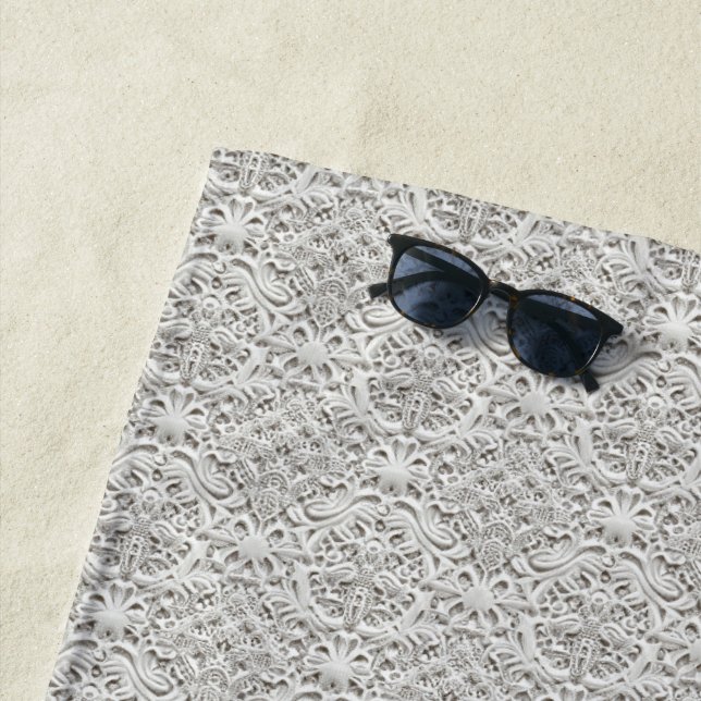 Toalla De Playa Elegante encaje vintage (In situ)