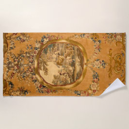 Toalla De Playa Elegante Luis XV Petite Fille Floral